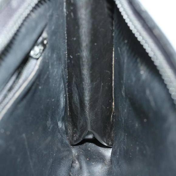 CELINE C Macadam Canvas Clutch Bag Black Auth ac2823 - Picture 11 of 16